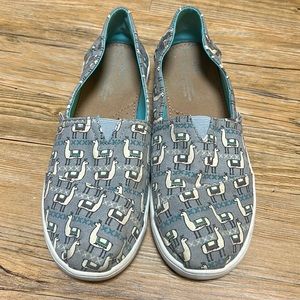 Toms Youth Shoes Grey/Llama Size 6